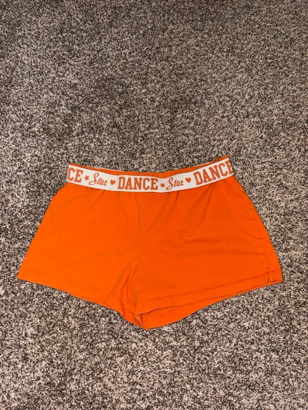 Orange vintage Y2K athletic lounge shorts
